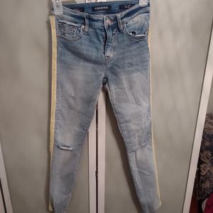 VIGOSS womens Jeans 24Waist-32length side lines